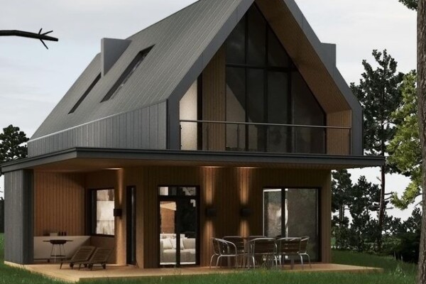 Отделка фасада: топ-5 вариантов наружной облицовки коттеджа барнхаус в Киеве