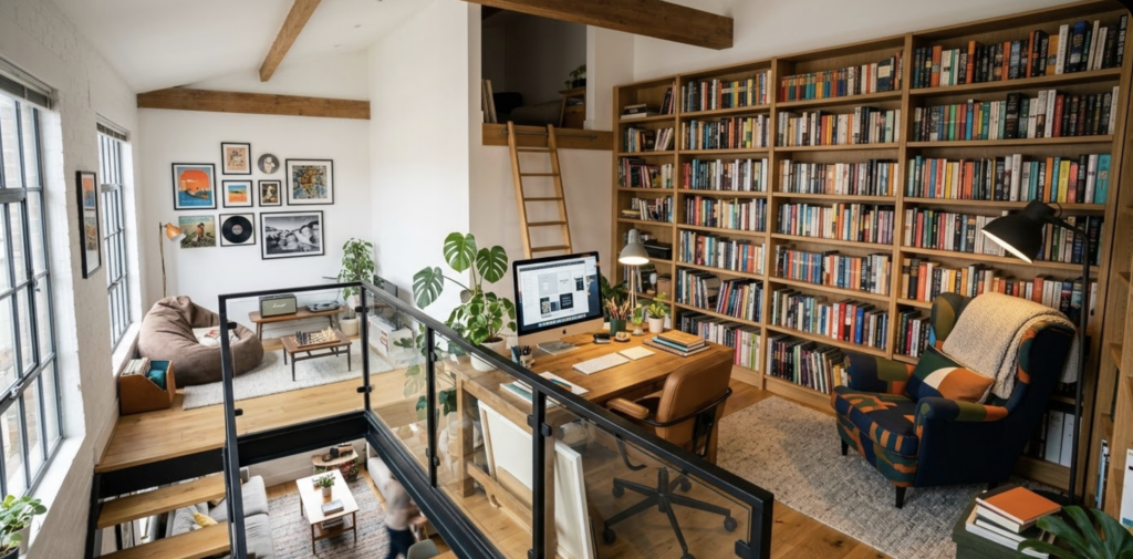 Як функціонально можна використати антресольний поверх, окрім як спальну зону